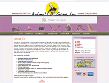 Tablet Screenshot of animalsbgone.com